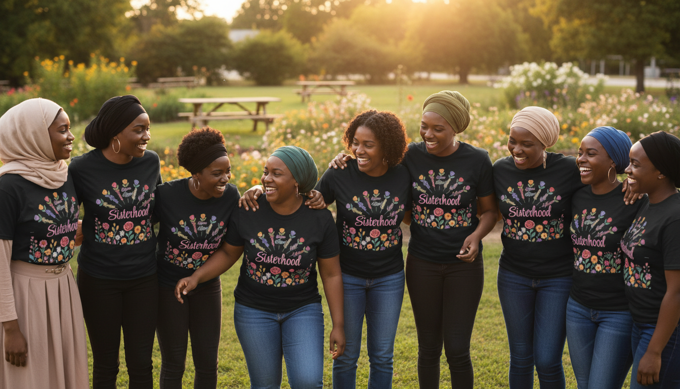 African American Muslim women gathering
