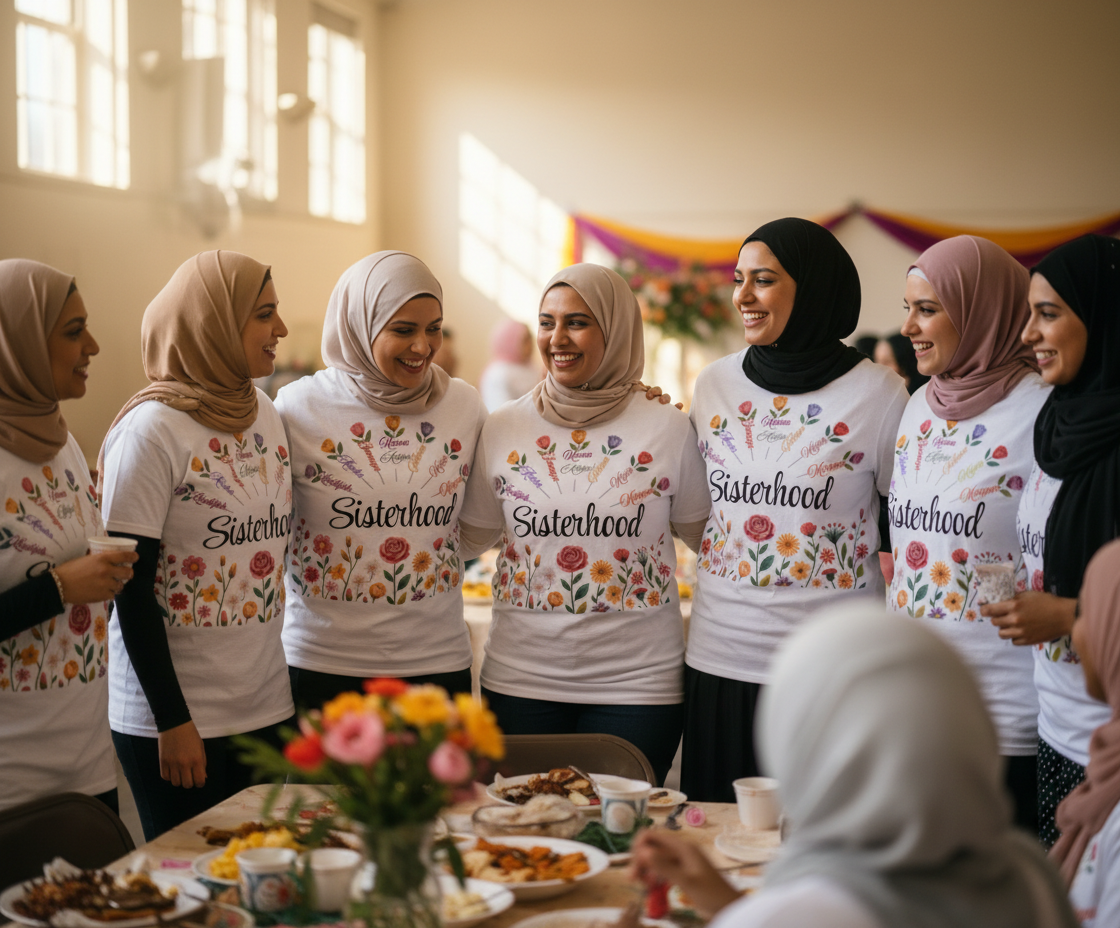 Diverse sisterhood gathering