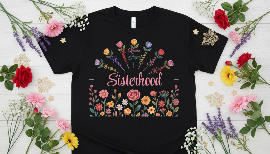 Floral styled flat lay