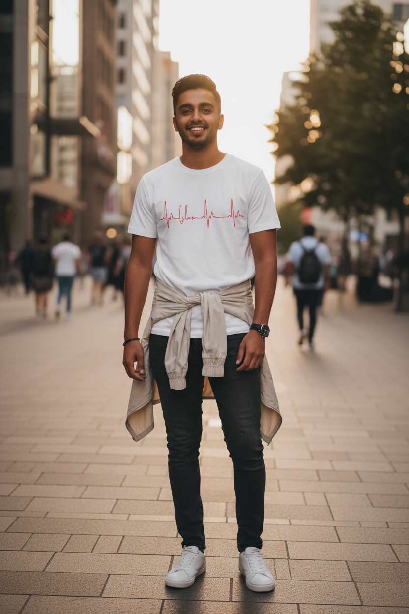 Muslim in Heartbeat tee
