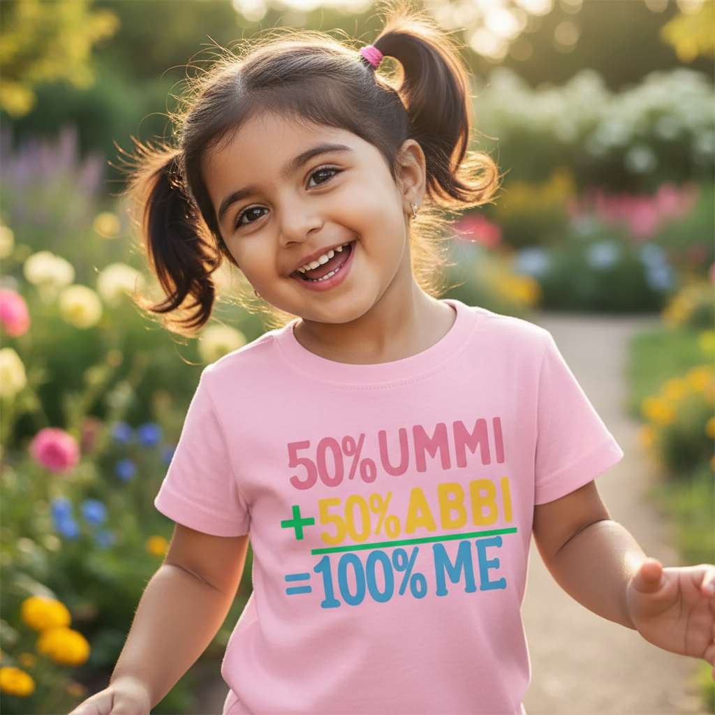 South Asian girl in pink