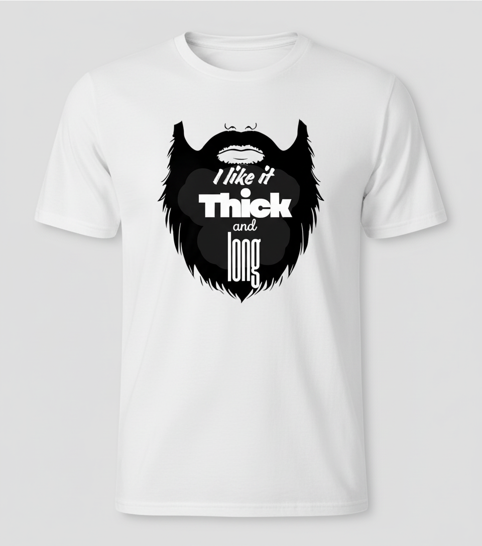White beard tee